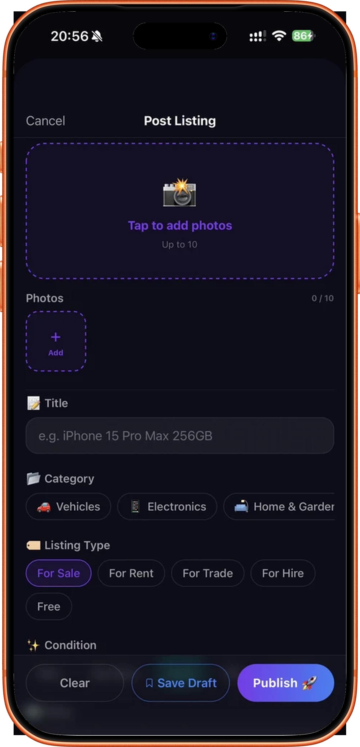 MUXTI post listing