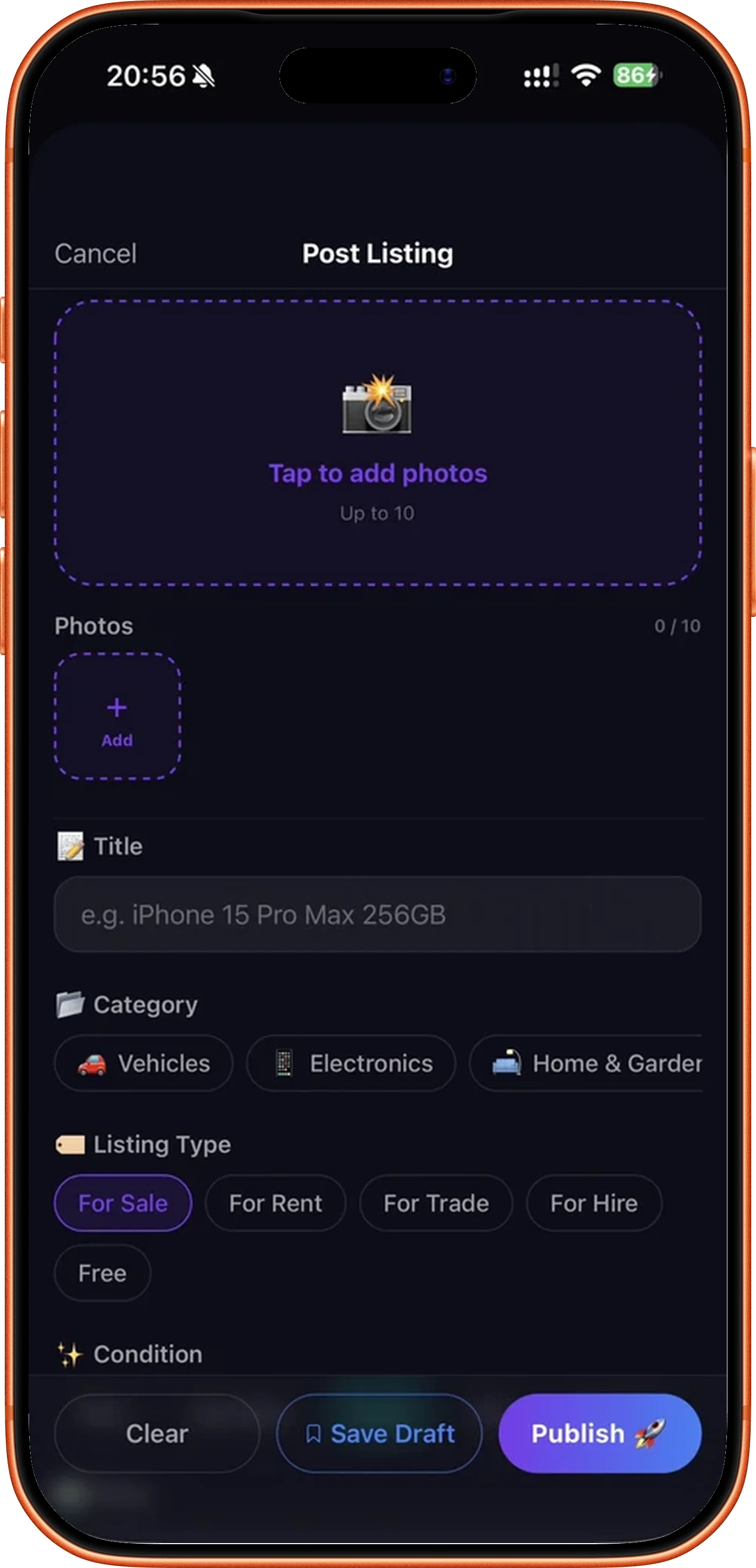 MUXTI post listing